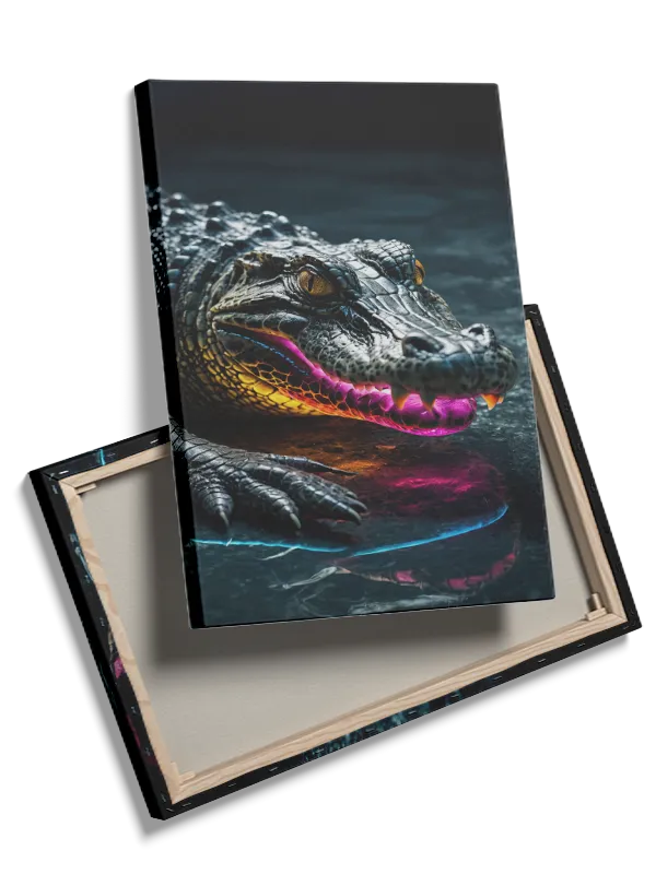 Crocodile Neon Light Plakat
