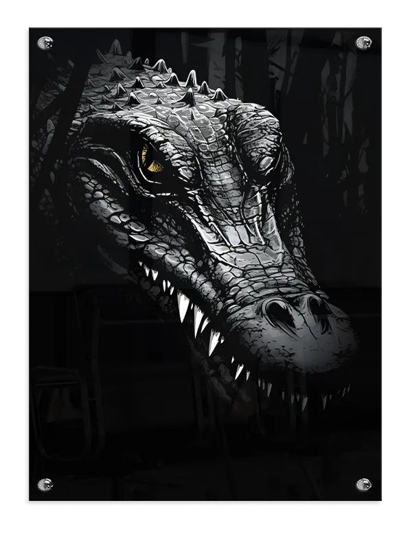 Crocodile Close Up Plakat