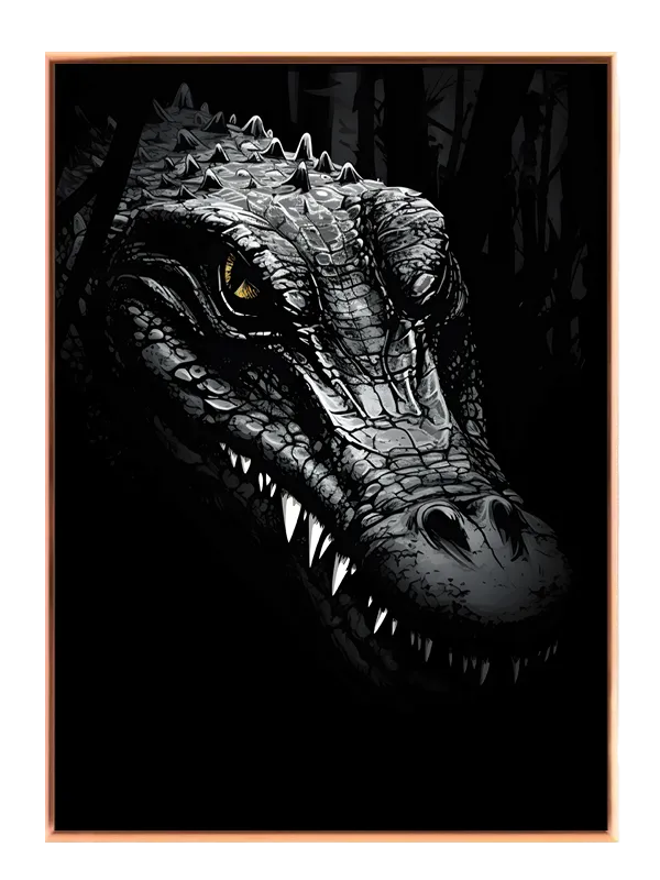 Crocodile Close Up Plakat
