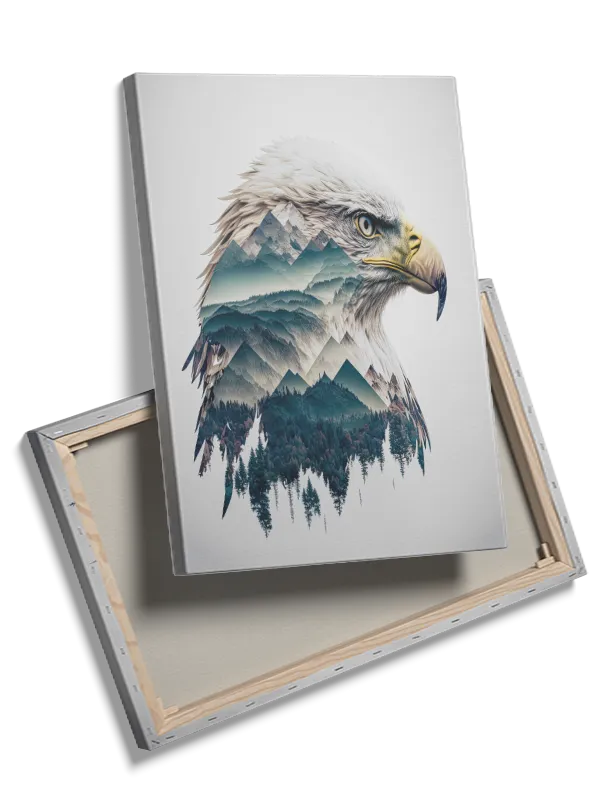 Bald Eagle Landscape Plakat