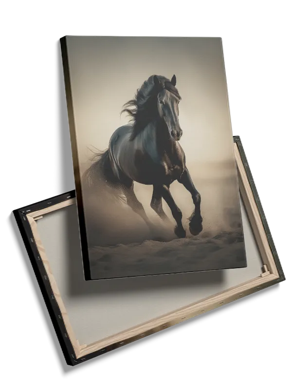 Black Horse Running Plakat