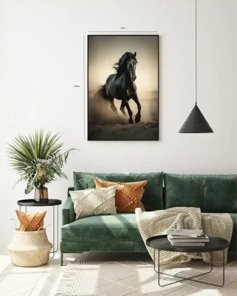 Black Horse Running Plakat