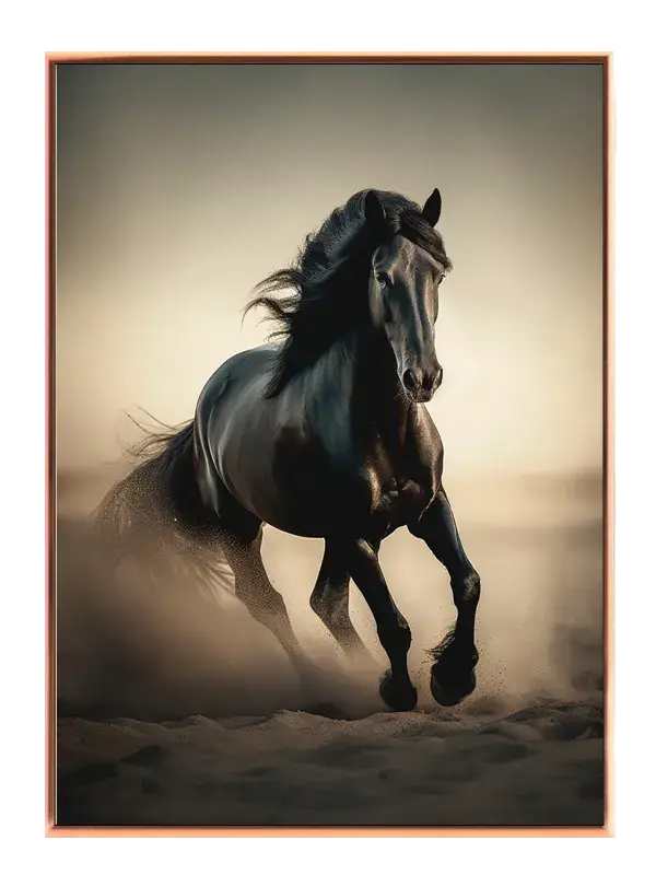 Black Horse Running Plakat