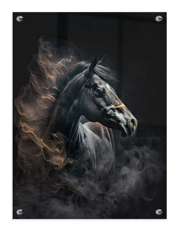 Black Horse Smoke Plakat