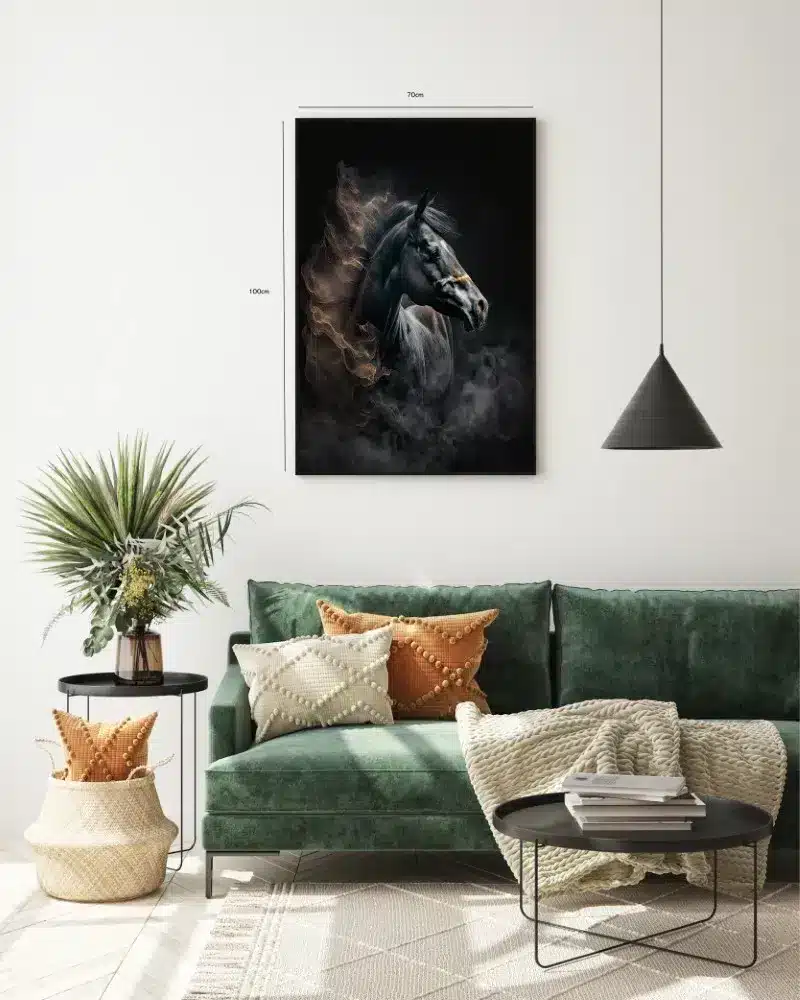 Black Horse Smoke Plakat