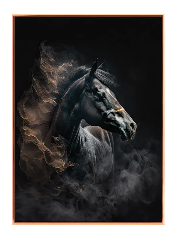 Black Horse Smoke Plakat