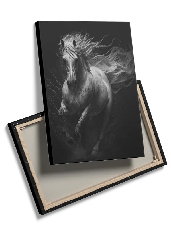 Horse With Flowing Mane Plakat