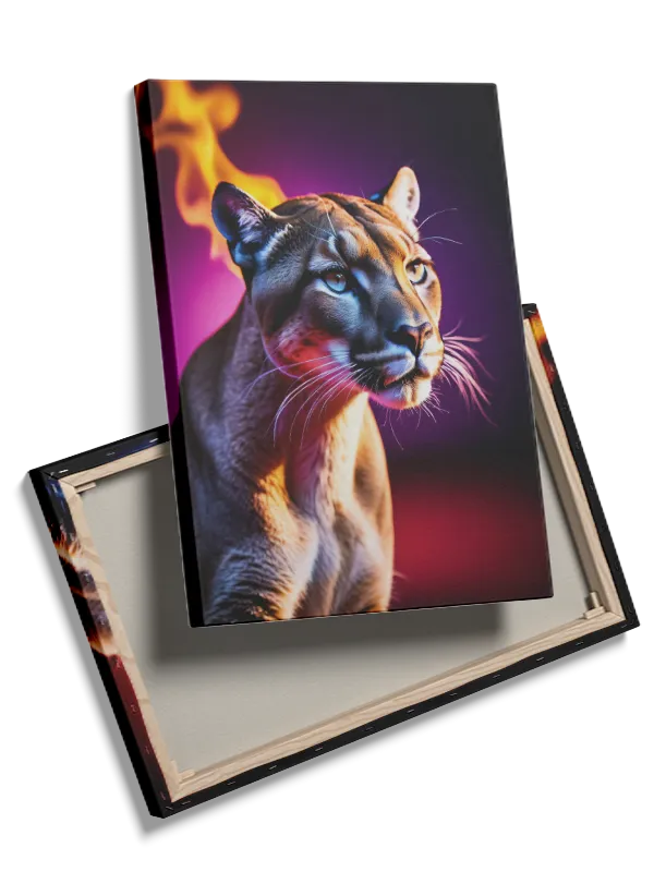 Ko Cougar Portrait Plakat
