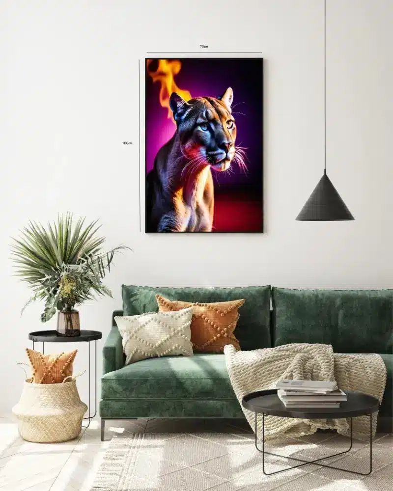 Ko Cougar Portrait Plakat