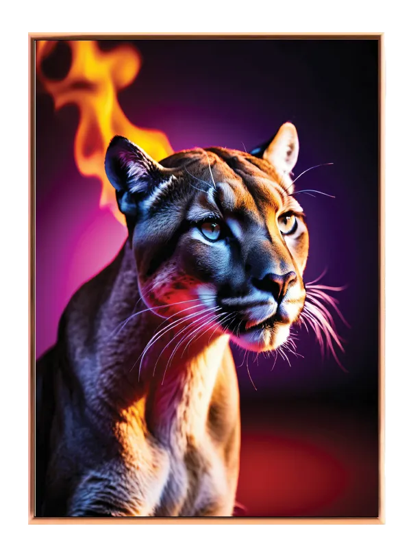 Ko Cougar Portrait Plakat