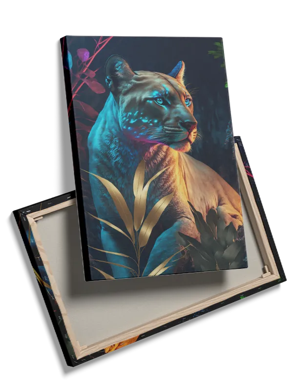 Kat Cougar In Twilight Plakat