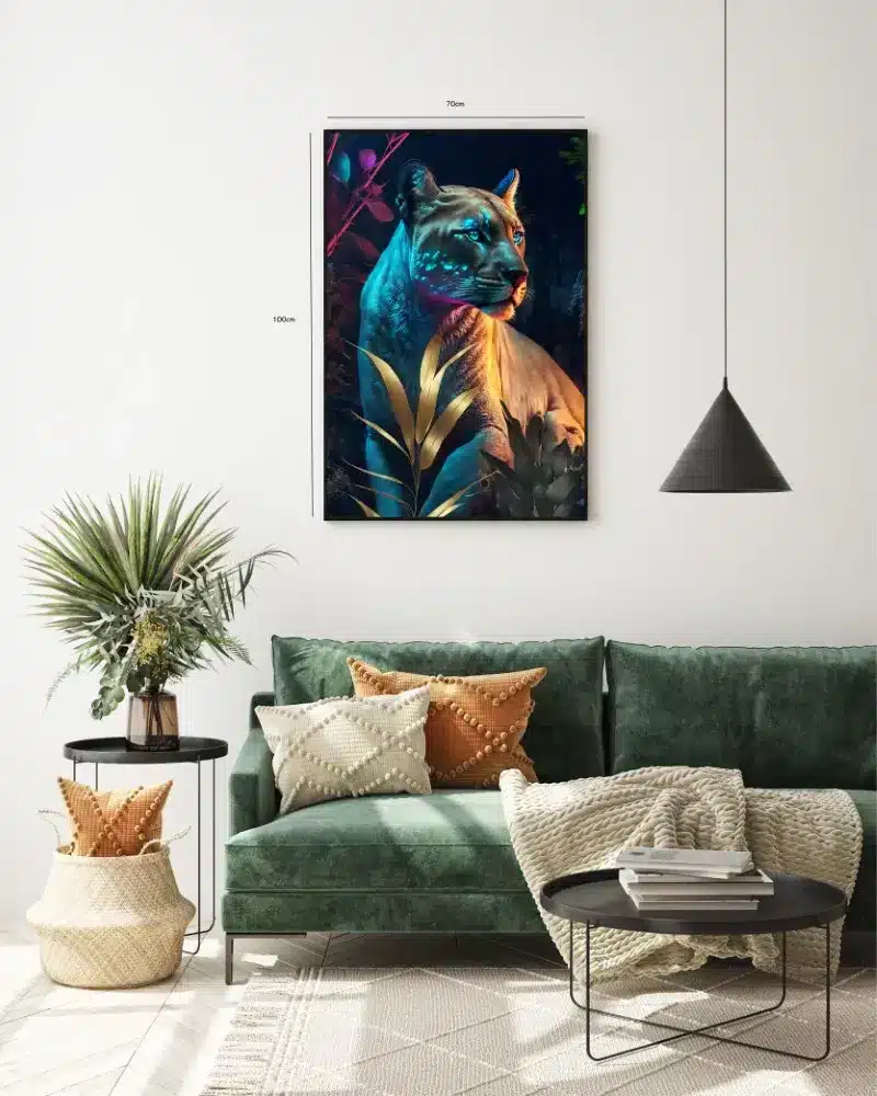 Kat Cougar In Twilight Plakat