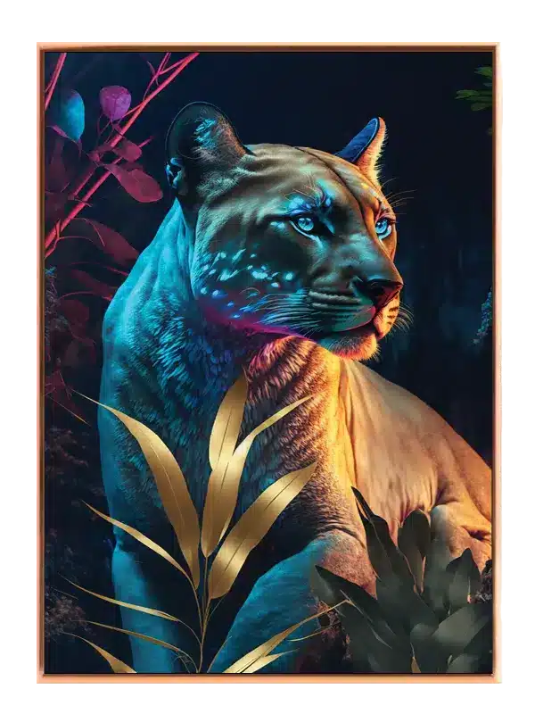Kat Cougar In Twilight Plakat
