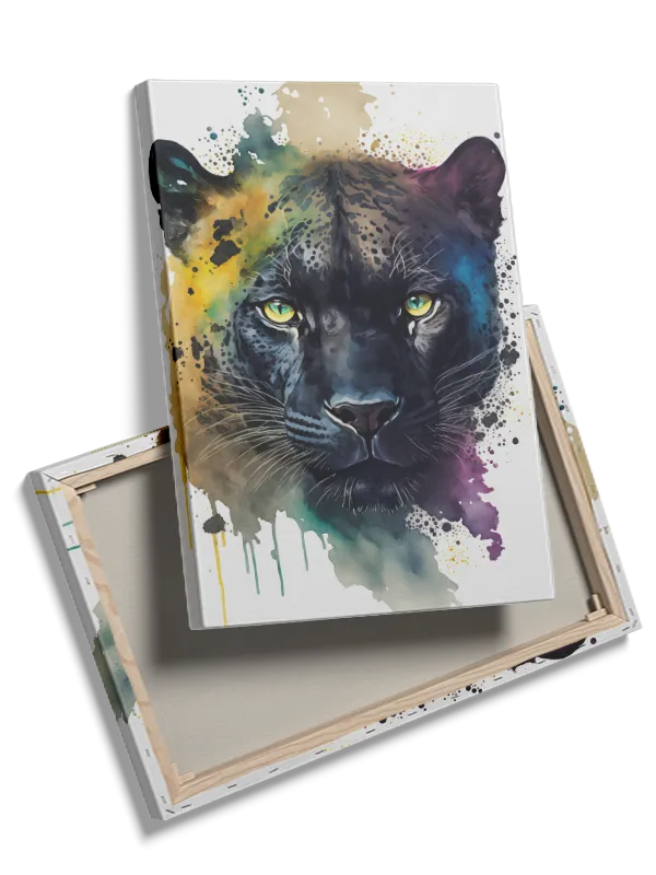 Black Panther Watercolor Plakat