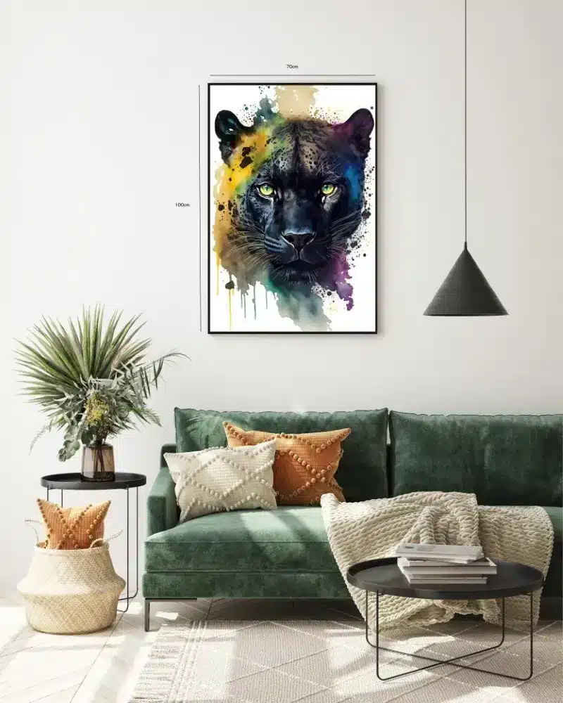 Black Panther Watercolor Plakat