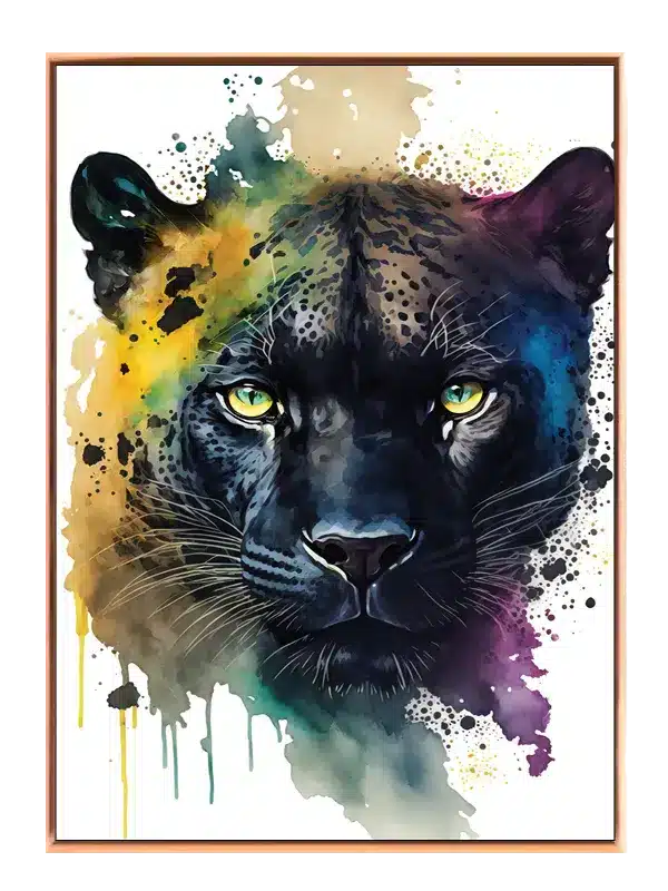 Black Panther Watercolor Plakat