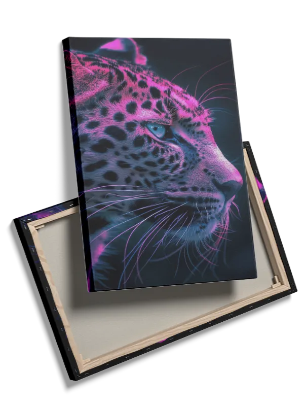Leopard Neon Light Plakat