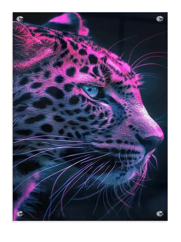 Leopard Neon Light Plakat