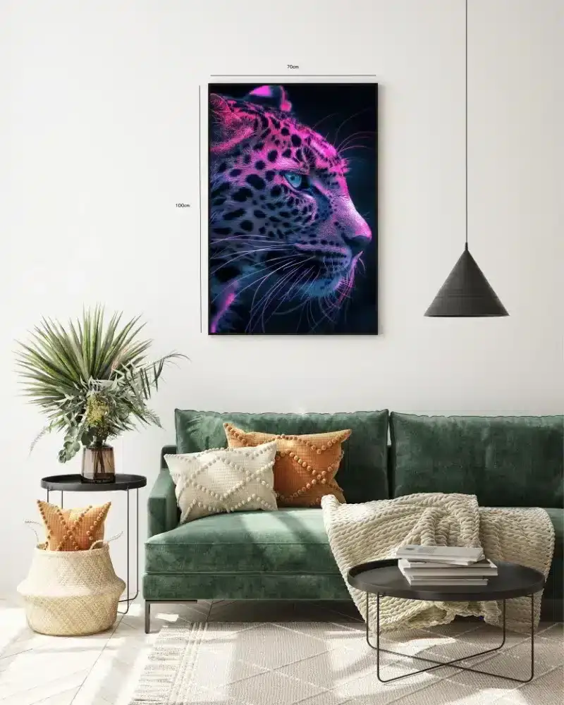 Leopard Neon Light Plakat
