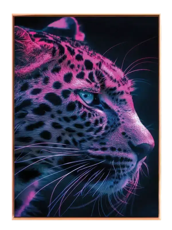 Leopard Neon Light Plakat