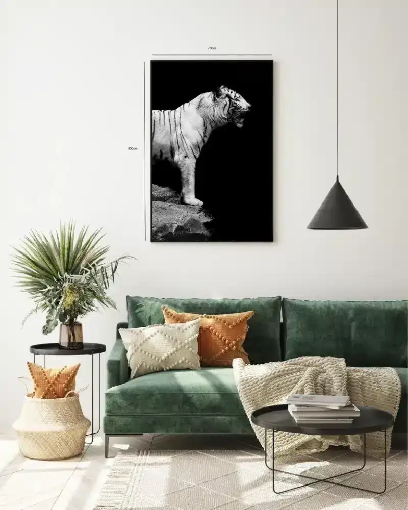White Tiger Profile Plakat
