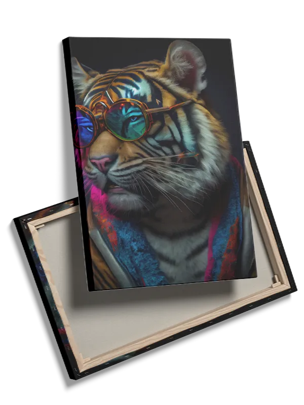 Tiger With Glasses Plakat