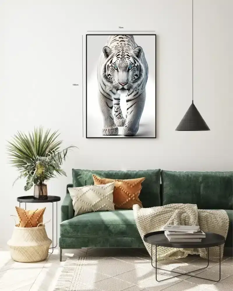 White Tiger Close Up Plakat