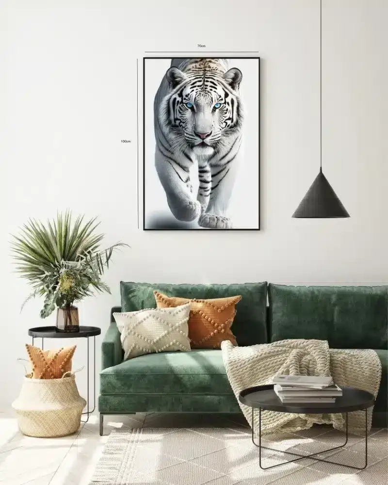 White Tiger Closeup Plakat