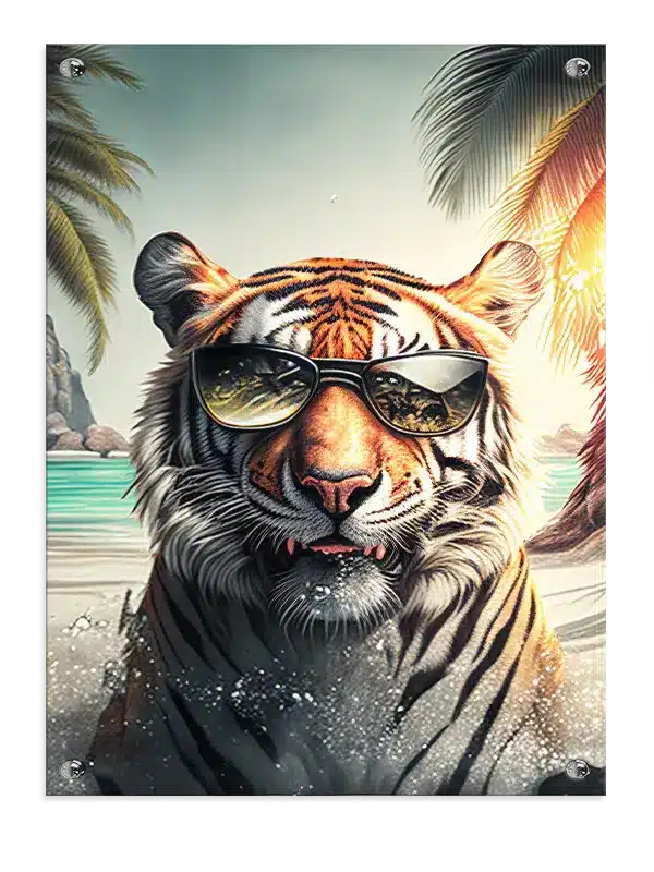 Tiger With Sunglasses Plakat
