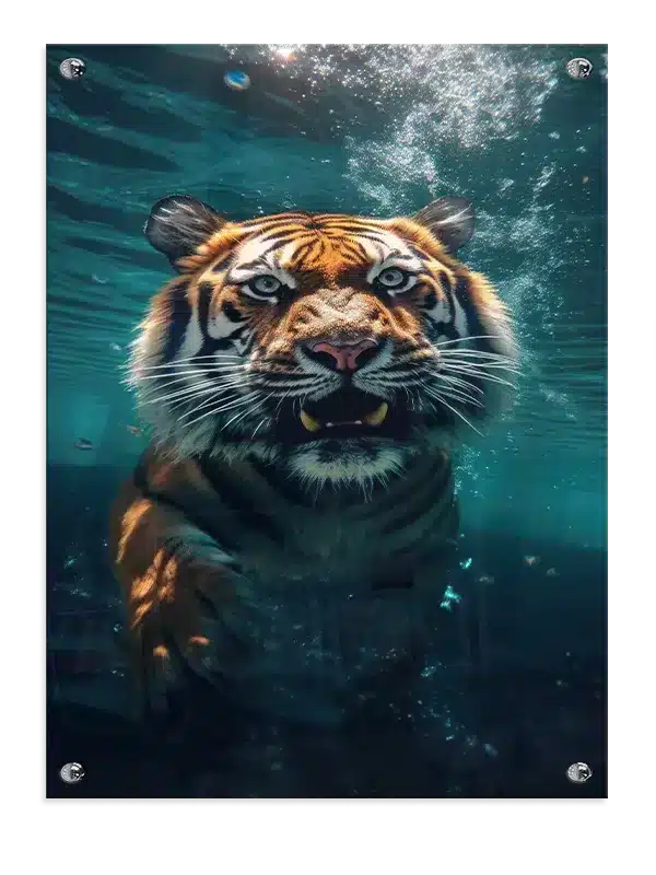 Swimming Tiger Plakat