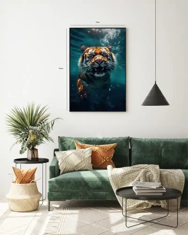 Swimming Tiger Plakat