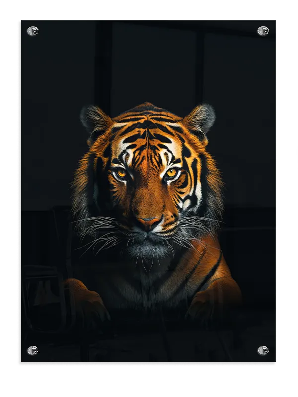 Tiger Dark Background Plakat