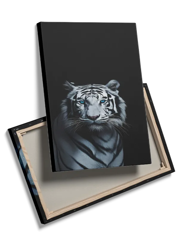 White Tiger Blue Eyes Plakat