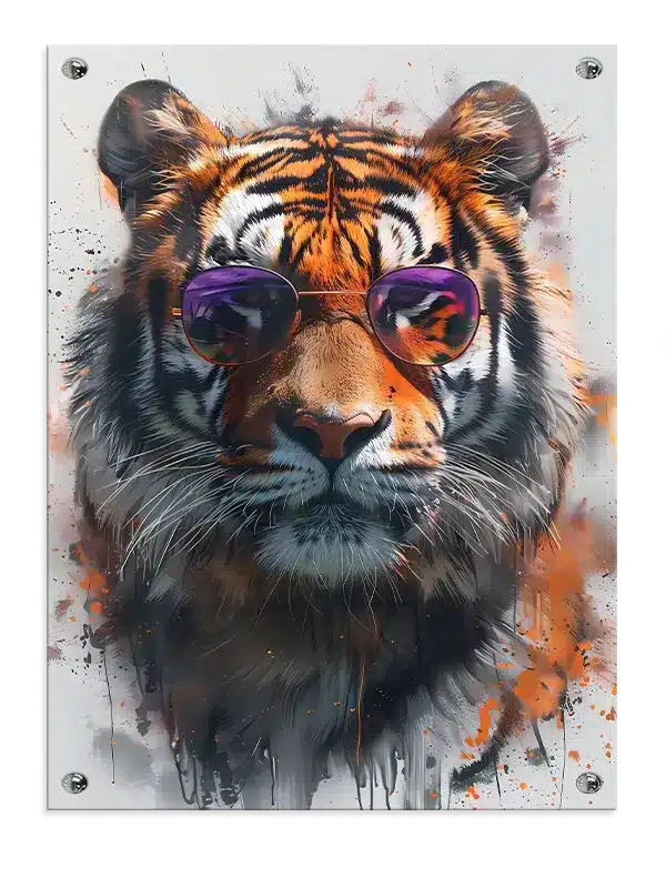 Tiger With Plakat