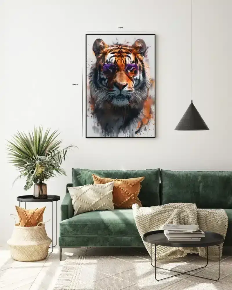 Tiger With Plakat