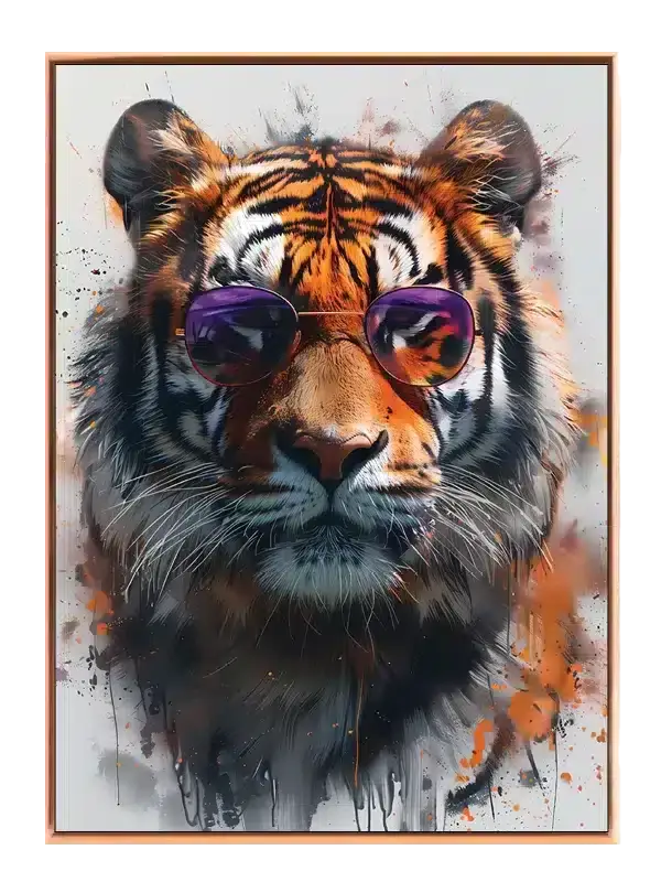 Tiger With Plakat