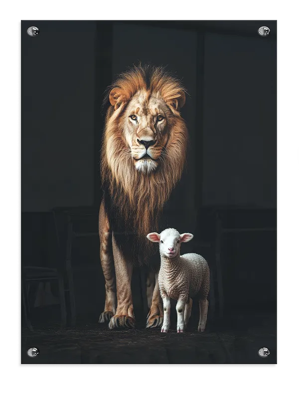 Lion And Lamb Plakat