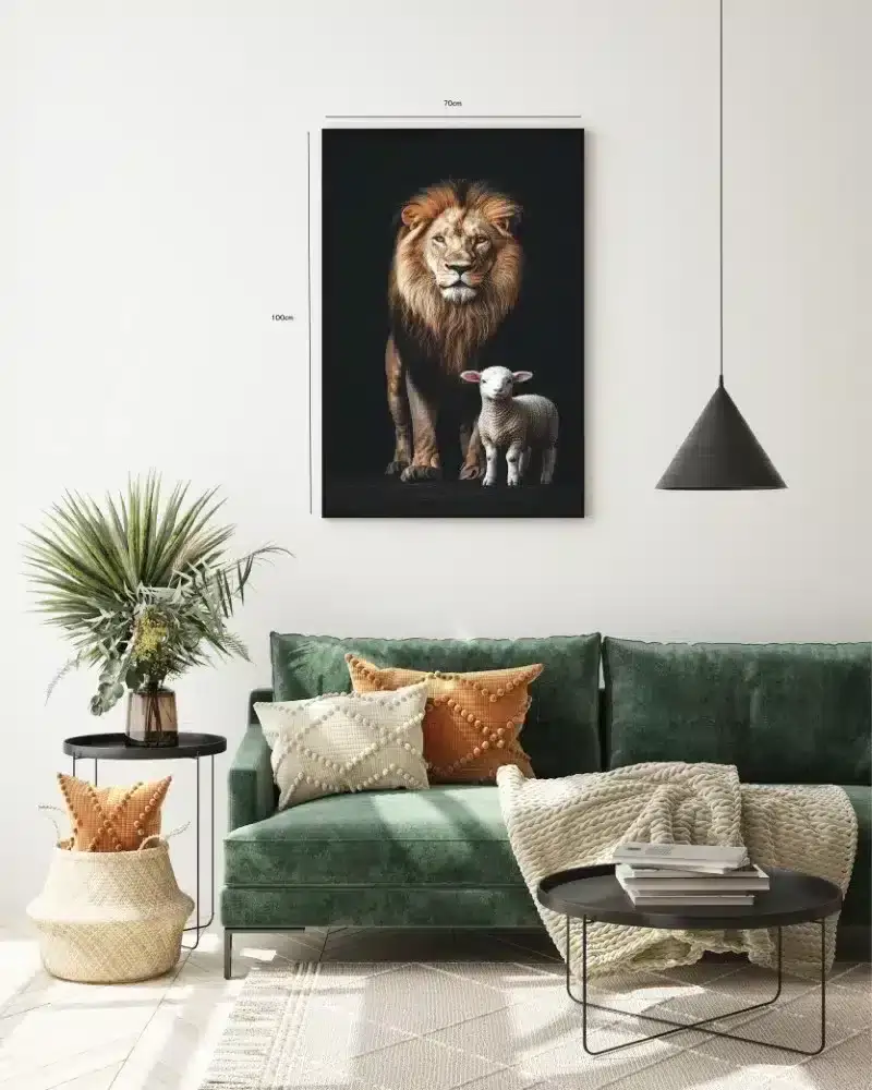 Lion And Lamb Plakat