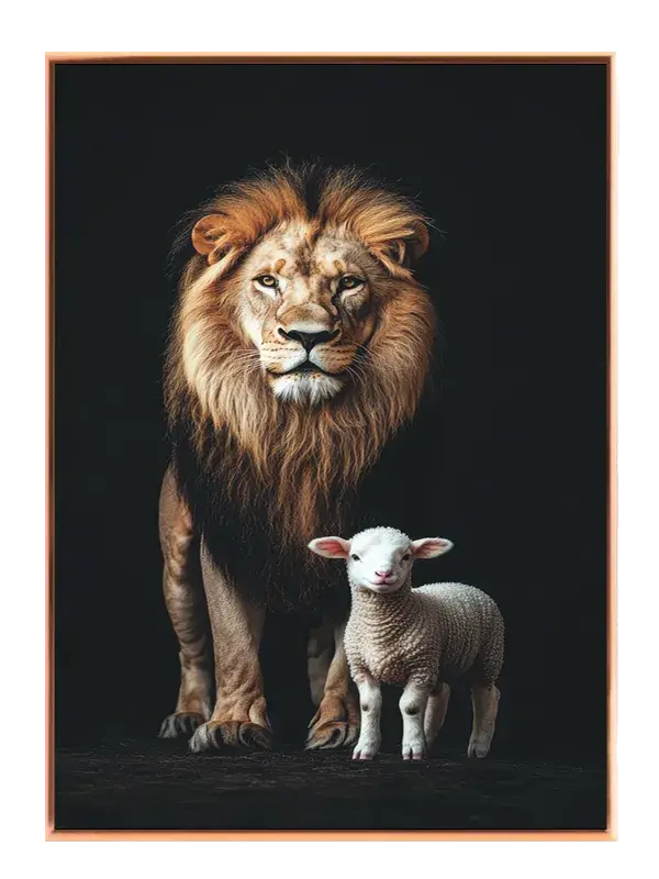 Lion And Lamb Plakat