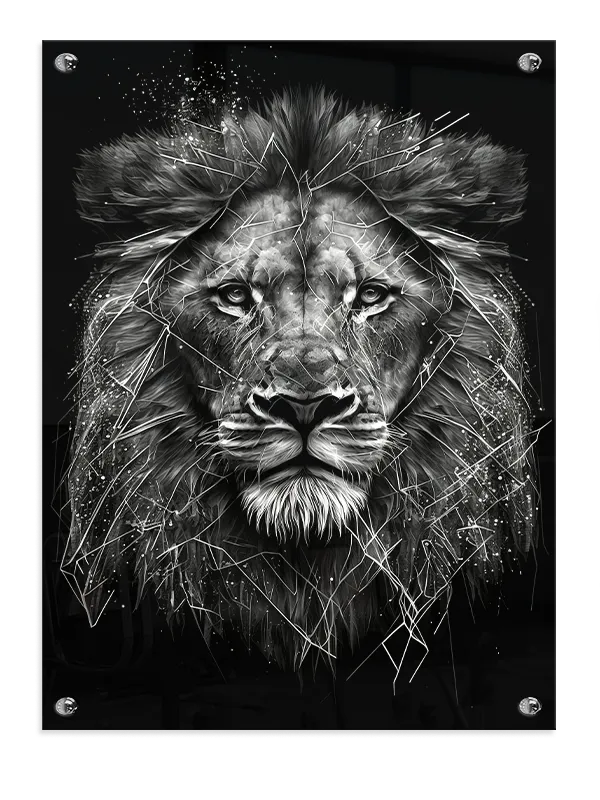 Lion Abstract Plakat
