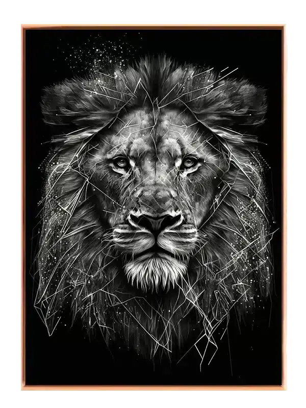Lion Abstract Plakat
