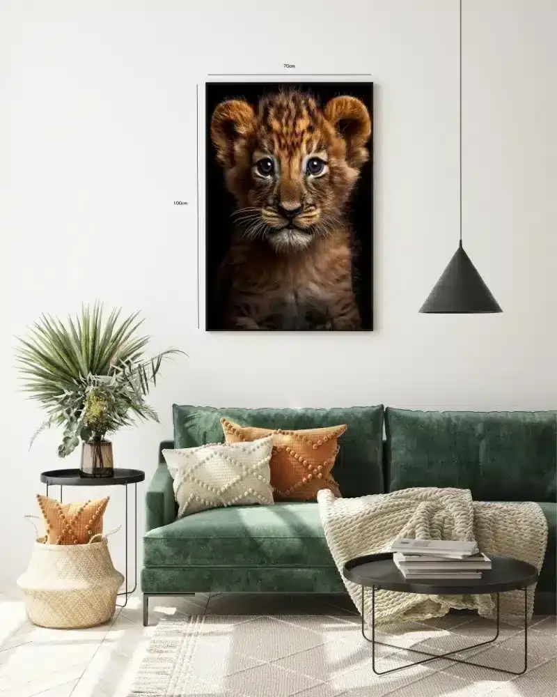 Lion Cub Close Up Plakat