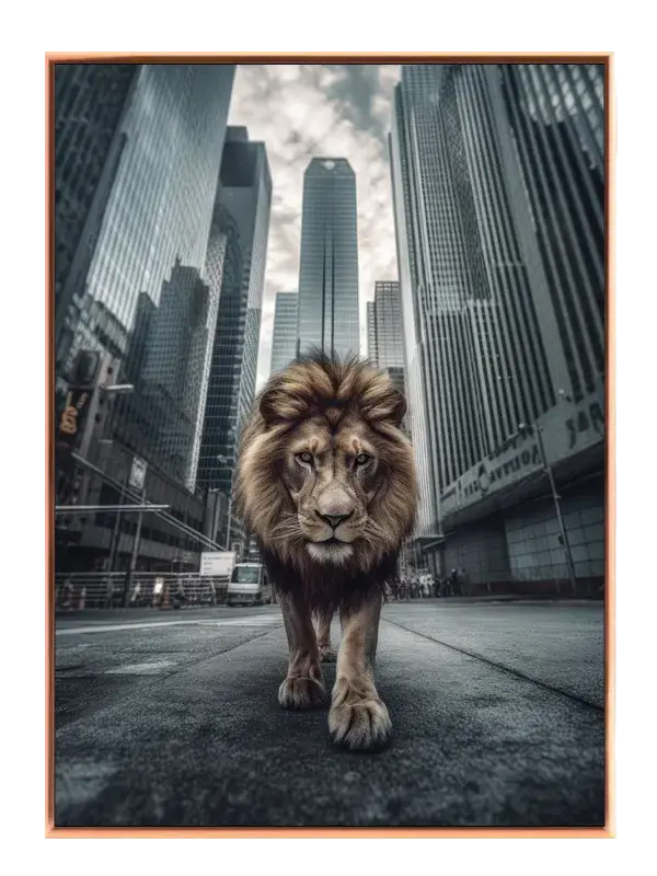 Lion Urban Plakat