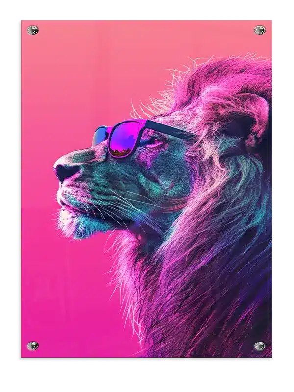 Lion With Sunglasses Plakat