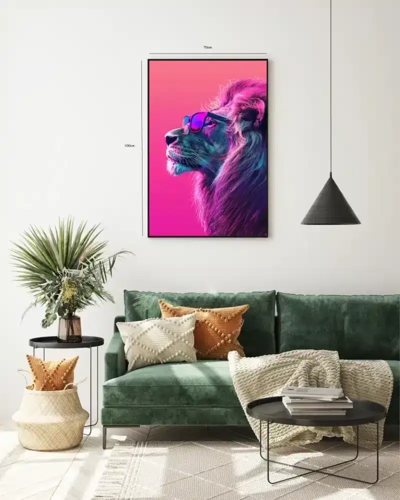 Lion With Sunglasses Plakat