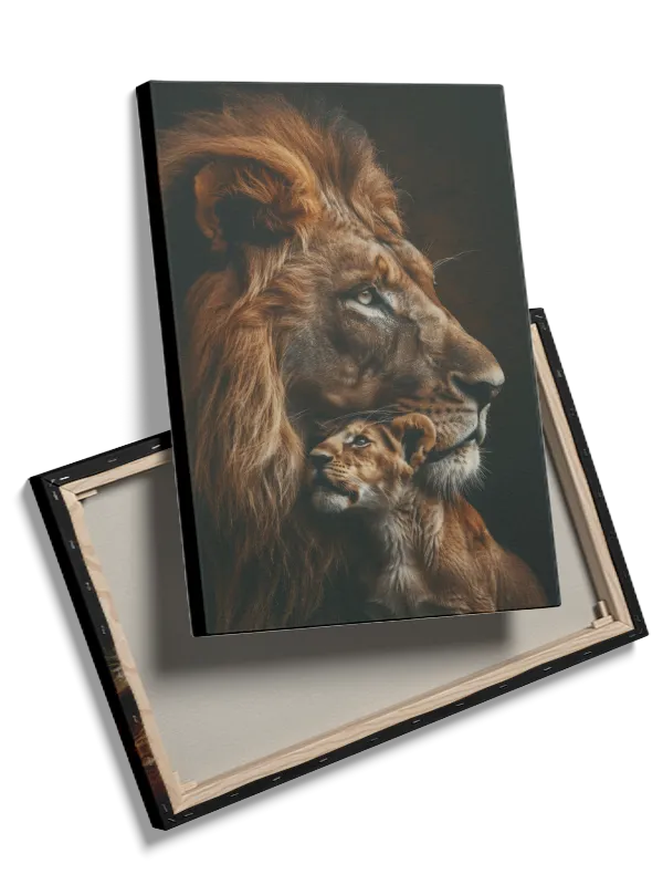 Lion And Cub Plakat