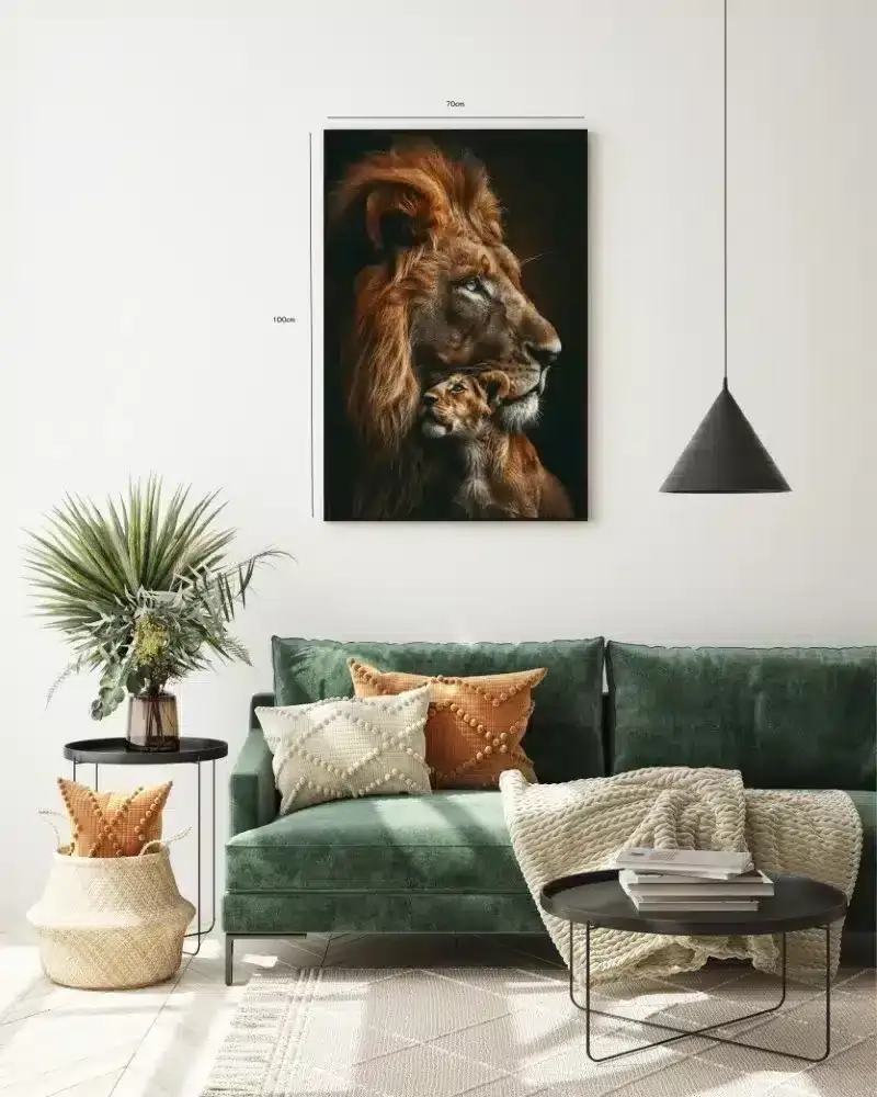 Lion And Cub Plakat