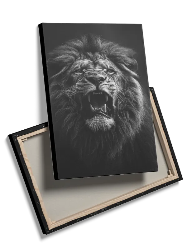 Roaring Lion Face Plakat