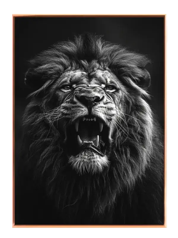Roaring Lion Face Plakat