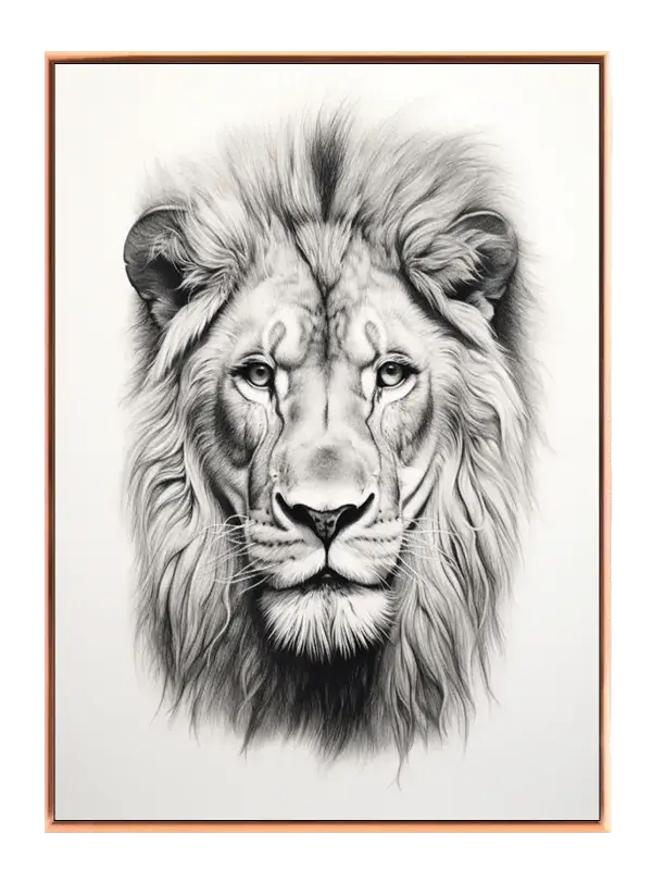 Lion Head Closeup Plakat